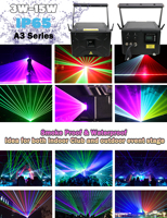 Verkaufsschlager ! 10 W RGB Animationslaser IP65 Außenbereich wasserdicht DJ Disco Club Bühnenlaserlicht