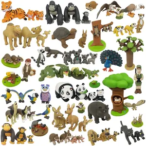 OEM Sammler geschenk PVC Hersteller Benutzer definierte Puppe Pädagogisches PVC Spielzeug Wildtiere Figur Serie Vinyls pielzeug Action figur