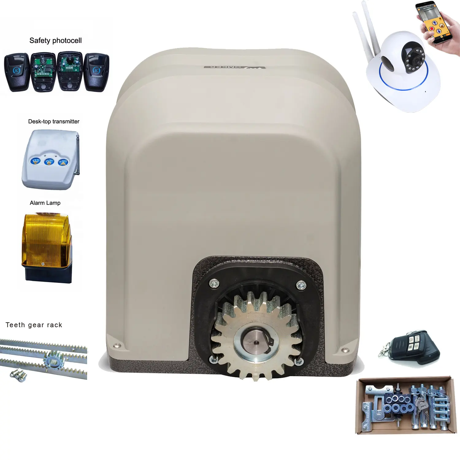 Электрический сверхмощный Открыватель раздвижных ворот, дистанционное управление, экономичный, наружный, переменного тока, 220 В