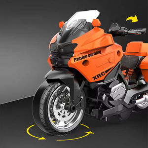 1:12 Simulation moto moulé sous pression jouets Locomotive lourde alliage moto modèle jouets avec lumières et <span class=keywords><strong>musique</strong></span> moulé sous pression voiture jouet - Product Image 3