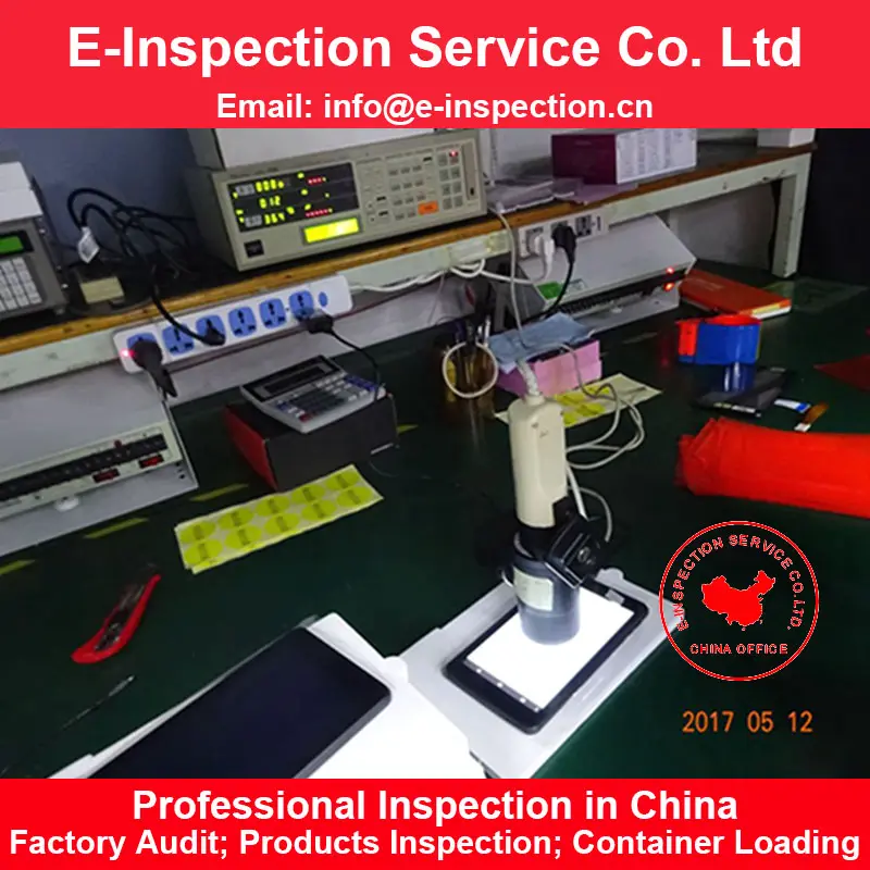 China inspection agent Shenzhen Dongguan Guangzhou Zhongshan Tablet PC Cellphone Charger products quality inspection service