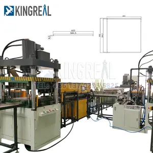 KINGREAL Línea de Producción de Azulejos de Techo de Alta Velocidad, Panel Perforado de Metal Falso de 60X60CM, Línea Automática