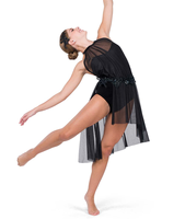Vestido de Danza Lírica Personalizado de Estilo Moderno para Mujer, Transpirable, de Malla Suave, para Espectáculos en Escenarios y Clubes, con Color Personalizado