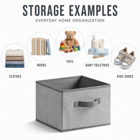Cubes de rangement pliables en tissu, directement de l'usine, avec poignées en carton de 2 mm, pour l'organisation des vêtements et des livres dans les placards et étagères