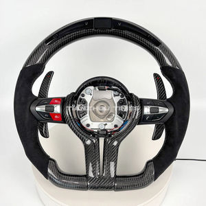 Volant personnalisé <span class=keywords><strong>BMW</strong></span> LED chauffant et vibrant en fibre de carbone alcantara <span class=keywords><strong>M</strong></span> <span class=keywords><strong>Sport</strong></span> F30 F10 535i F32 F20 F36 F22 M4 F82 X5 F15 - Product Image 4