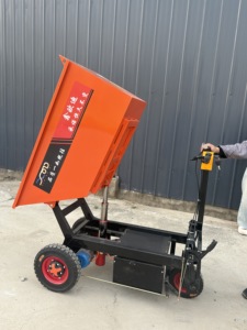 Minidumper Eléctrico XOD Amarillo de 200 kg, 1200 W, Motor de 30 HP, Cucharón Basculante para Construcción, 1 Año de Garantía, Totalmente Hidráulico - Product Image 2
