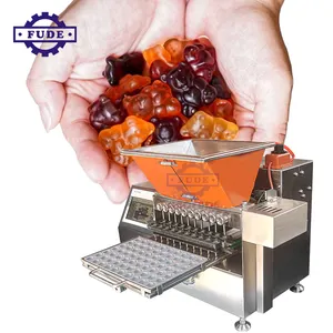 Penjualan panas baja tahan karat semi otomatis multi fungsional penyimpan permen mesin pembuat permen permen mini kecil
