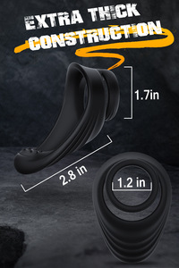 Lock Sperm Man Sex Toy <strong>Delay</strong> Ejaculation Prostate Stimulation <strong>Double</strong> <strong>Loop</strong> Adult <strong>Cock</strong> <strong>Ring</strong> - Product Image 6