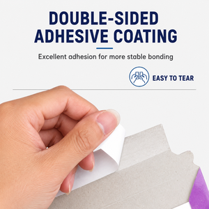 Ruban adhésif transparent double face <span class=keywords><strong>en</strong></span> acrylique à forte adhérence, film adhésif <span class=keywords><strong>en</strong></span> papier haute viscosité pour dossiers scolaires et <span class=keywords><strong>de</strong></span> bureau - Product Image 2