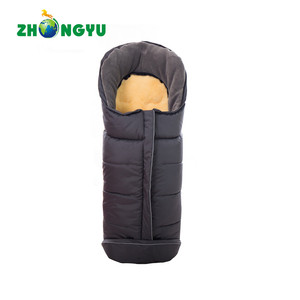 Bán Chạy Nhất Baby Footmuff Da Cừu Xám Bé Túi Ngủ Cho Xe Đẩy Mùa Đông Bé Túi Ngủ Hữu Cơ - Product Image 6