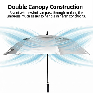 Golf Uv Logo Paraguas en China Nylon a prueba de viento Auto abierto Personalizado Impreso Ligero al aire libre Venta al por mayor Proveedor de alta calidad - Product Image 4