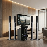 Système de barre de son home cinéma 5.1 canaux avec Bluetooth, radio FM et stéréo sans fil pour salon