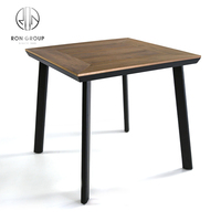 Table de buffet en plastique et aluminium de bonne qualité, meubles de jardin, patio, maison, salle à manger moderne, tables d'extérieur en bois