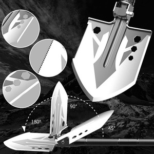Multifunctional Stainless Steel Spade Portable <strong>Folding</strong> Outdoor Survival and Garden Tool with Camping <strong>Shovel</strong> &amp; Axe Features - Product Image 3