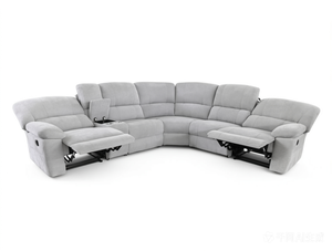 Divano Componibile Moderno Design Cloud, Divano Letto Reclinabile Manuale in Tessuto, Forma a L Ovale, Estensibile e Personalizzabile per Soggiorno - Product Image 6