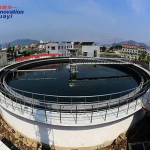 SS304 materiaal afwikkeling tank in afvalwater zuiveringsinstallatie voor circulaire sedimentatie tank