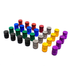 Cnspeed – ensemble de 4 bouchons de valve pour pneus de voiture, en alliage d'aluminium coloré, pour la protection des jantes de véhicule - Product Image 1