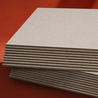 Carton gris rigide de 2.5mm Carton gris haute densité Papier gris aggloméré 1.5mm 2.3mm d'épaisseur Carton Gris Feuilles de carton gris