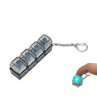 Nuevo Llavero de Plástico con Diseño de Teclado de Dibujos Animados, Juguete Antiestrés, Creativo, Brillante, DIY, Llavero de Teclado de Computadora, Venta al por Mayor