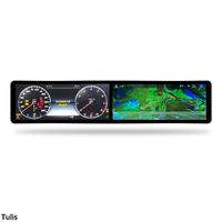 Head Unit Multimedia Layar Android Ganda 24,6 Inci dengan Speedometer Digital Cluster untuk Mercedes Benz Kelas S 2019-2021