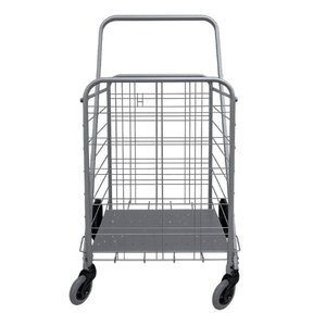 Vietnam Made Hot <b>Sale</b> Large Metal <b>Shopping</b> <b>Trolley</b> Cart with Foam-Padded Handle <b>for</b> Household Use - Product Image 1