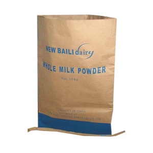 Sac en papier kraft brun à fond cousu pour la farine de blé, sac d'emballage multi-parois de qualité alimentaire - Product Image 3