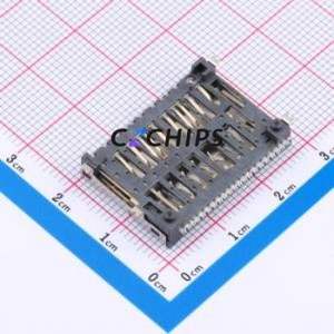 SD-750 SD Card / Memory Card Connector SMD Connector Plug-In Type Standard SD Card Card Holder 5mm - Product Image 2