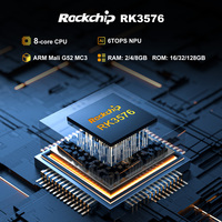 Receptor de TV Android con Satélite, 2GB/4GB/8GB de RAM, 14 H96 Max Rockchip Rk3576 Quad Core 8K STB AI BT 5.4