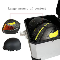 Boîte latérale et boîtier supérieur de moto ABS 45L vente en gros et au détail boîte de queue de haute qualité