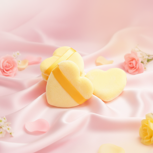 Éponge <span class=keywords><strong>de</strong></span> maquillage à marque privée, houppette douce pour blush et poudre, houppette personnalisée en forme <span class=keywords><strong>de</strong></span> cœur avec emballage - Product Image 5