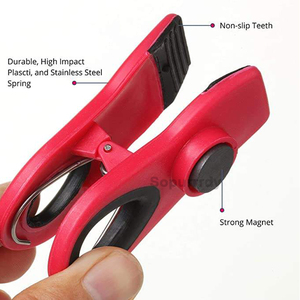 Clips Magnéticos para Sellado de Alimentos para Refrigerador con Logotipo Personalizado, Clips Creativos para Sellado de Bolsas de Refrigerios a Prueba de Humedad para Cocina - Product Image 3