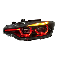 Pièce auto WLJ pour BMW Série 3 F30 F35 2013-2018 Jaune Blanc Rouge Fumé Style V3 Tricolore DRL Style LCI Phare LED