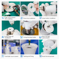 Produk Baru Lampu LED E27/B22 SMD 5W-60W Suku Cadang untuk Gudang