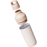 Botella de Agua Aislada de Acero Inoxidable con Tapa Múltiple, Tapa a Prueba de Fugas para Bebidas Frías/Calientes, Gimnasio, Deportes, Viajes, Libre de BPA, Portátil