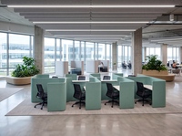Poste de travail modulaire personnalisé, cloison de bureau ouvert, solution de mobilier de bureau modulaire OEM ODM