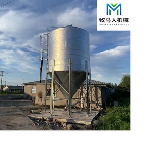 Silo à alimentation en acier galvanisé durable de 20 tonnes, <span class=keywords><strong>tour</strong></span> de stockage de céréales résistante aux intempéries pour l'équipement d'élevage avicole et bovin - Product Image 1