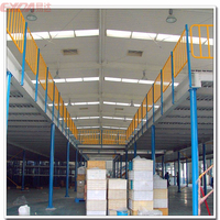Plateformes de mezzanine en acier robuste pour rayonnages traversants OEM, capacité de charge 1000 kg/m², pour usine, atelier, bureau