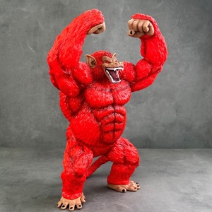 Statue d'ornement en PVC de grande taille, modèle artisanal à l'échelle 1:1, singe géant <span class=keywords><strong>rouge</strong></span> congelé, <span class=keywords><strong>super</strong></span> trois Goku <span class=keywords><strong>Saiyan</strong></span>, transformation gorille - Product Image 2