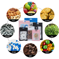 Bolsas de mylar resellables con impresión personalizada, bolsas de papel de aluminio con cierre de cremallera, embalaje pequeño para almacenamiento de alimentos a granel