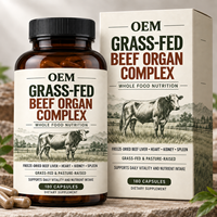 Capsules Premium de Complexe d'Organes de Bœuf Nourri à l'Herbe Lyophilisées – Nutrition Complète pour la Vitalité Quotidienne – Marque Privée, Fournisseur OEM en Gros