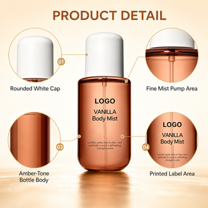 Bruma Corporal con Aroma a Vainilla, Eau de Toilette, Fragancia para el Cabello, Madera de Sándalo, Pimienta Rosa, Madera de Cachemira, Aroma Duradero, Marca Privada - Product Image 4