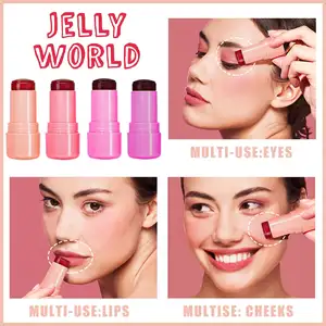 Rouge personalisierter veganer flüssiger Rouge Eigenmarke Lippe Auge Wange Farbton Make-up rosa wasserdichter Rouge