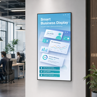 Écran publicitaire intelligent commercial de 65 pouces, écran numérique vertical mural, affichage LCD pour les bureaux, les magasins de détail