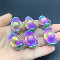 Vente en gros de sculptures de libellules en bismuth doré, pierres de guérison Reiki en cristal, artisanat animalier pour la décoration de la maison, cadeau