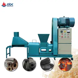 Screw Type Cow Dung Chicken Manure Briquette Machine for Uganda