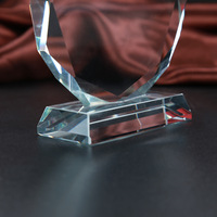 Trophée octogonal personnalisé en cristal transparent Subli-forward Honor of Crystal Manufacture, idéal pour la gravure laser