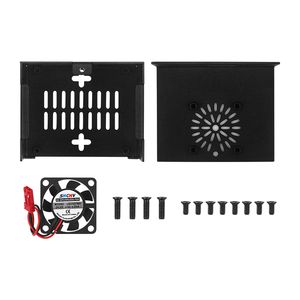 Boîtier de protection métallique pour Orange Pi Zero 3 avec support pour ventilateur de refroidissement, fente pour antenne externe, accessoire SBC, fourniture d'usine - Product Image 3