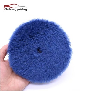 Tampons de polissage en <span class=keywords><strong>laine</strong></span> <span class=keywords><strong>blanche</strong></span> à connexion rapide 5 et 6 pouces pour le detailing automobile, fixation auto-agrippante double <span class=keywords><strong>action</strong></span> - Product Image 4