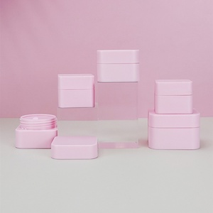 Pot en plastique PP carré noir mat rose vide de 5g, 10g, 20g, 30g, 50g en gros pour vernis à ongles en gel et cosmétiques - Product Image 2