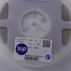 Bulk Discount RR4532 1812LR10JT 1812 4532 Resistors SMD Low Resistance Resistors 0.1ohm 5% 3/4W Thick Film Resistor - Product Image 1